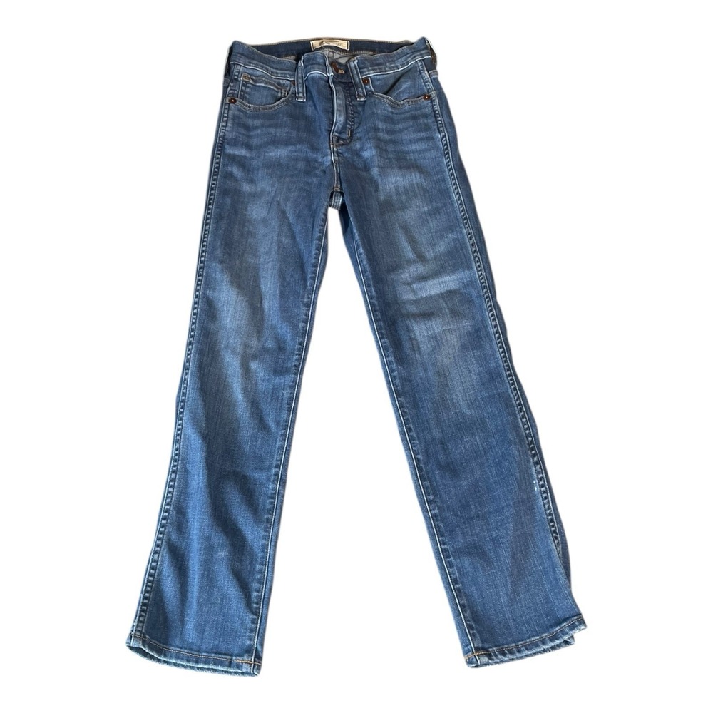 Women's Madewell Mid Rise Stovepipe Jeans Size 23 Inseam 25 Inches - Picture 2 of 9